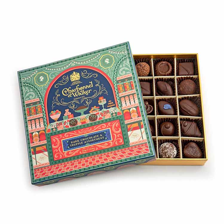 emballage de boîte-cadeau de chocolat