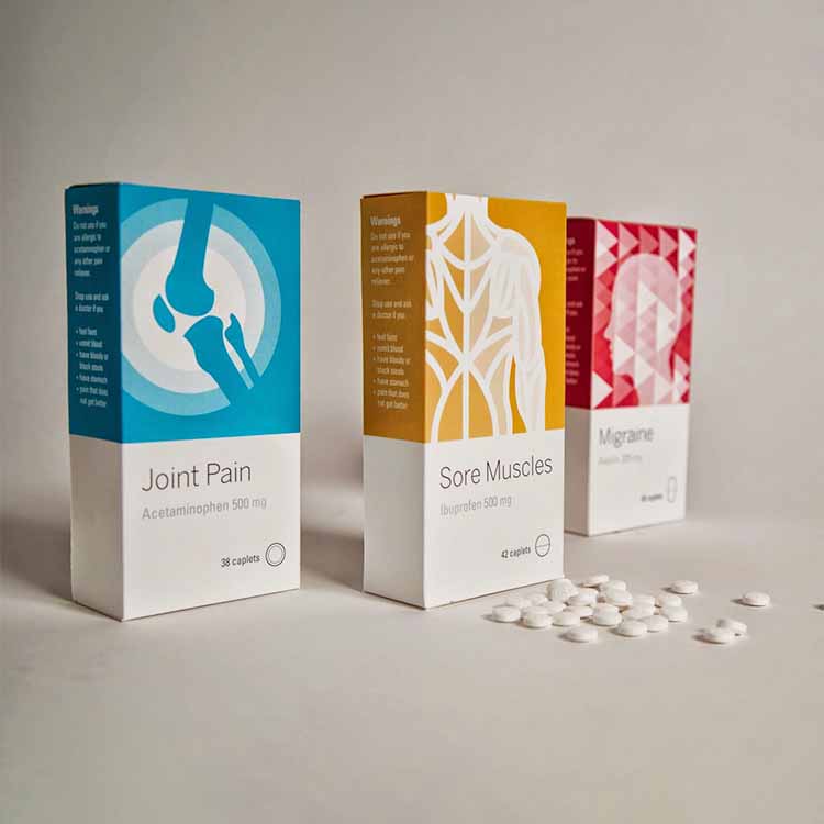 Boîtes personnalisées pour l'emballage de médicaments