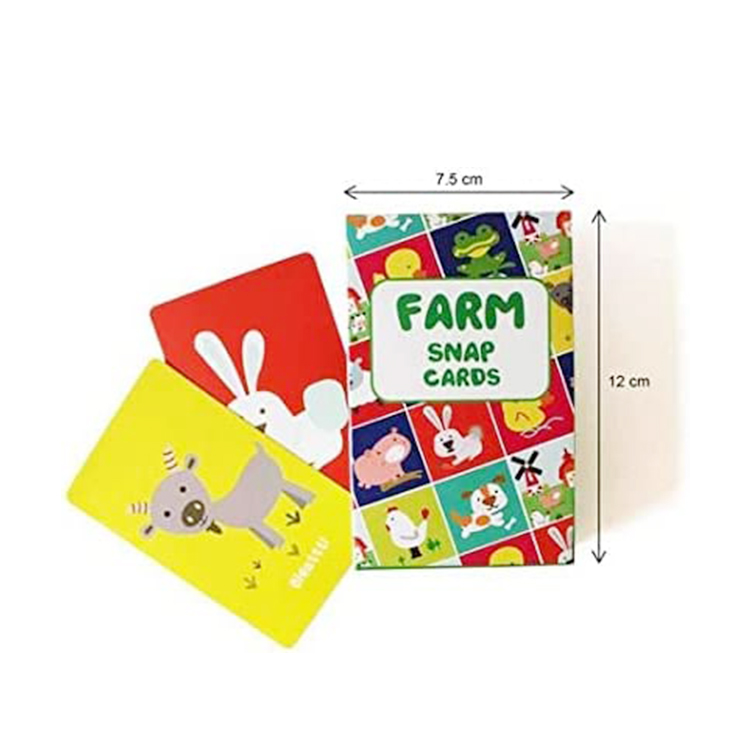 Carte de jeu d'animaux éducatifs