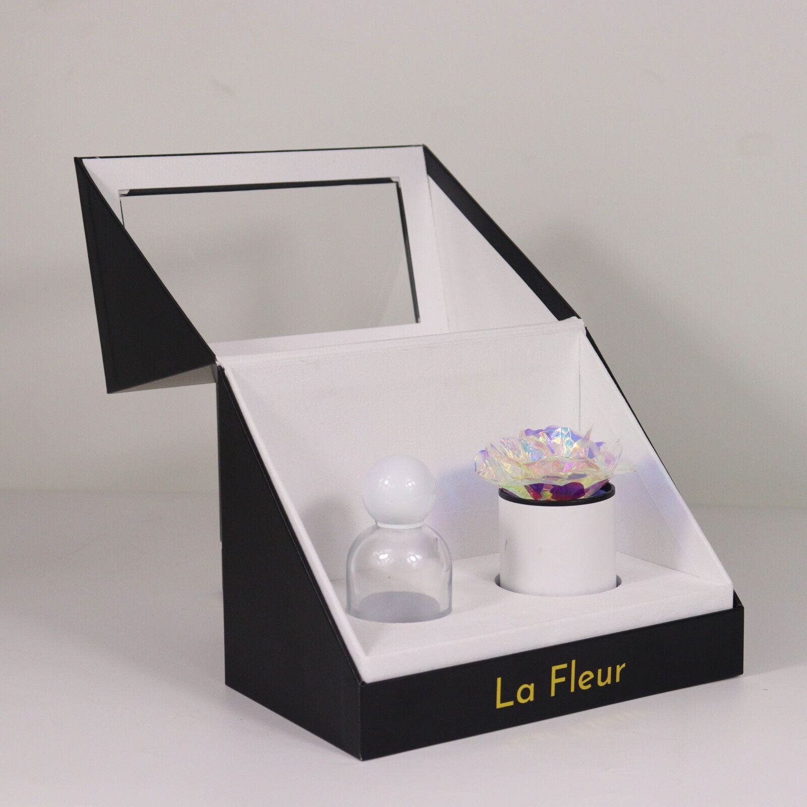 Boîte d'emballage de fleurs rectangulaires