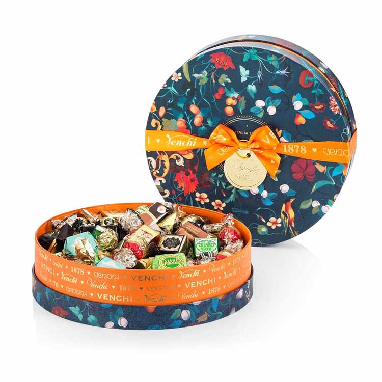 emballage de boîte de chocolat avec couvercle